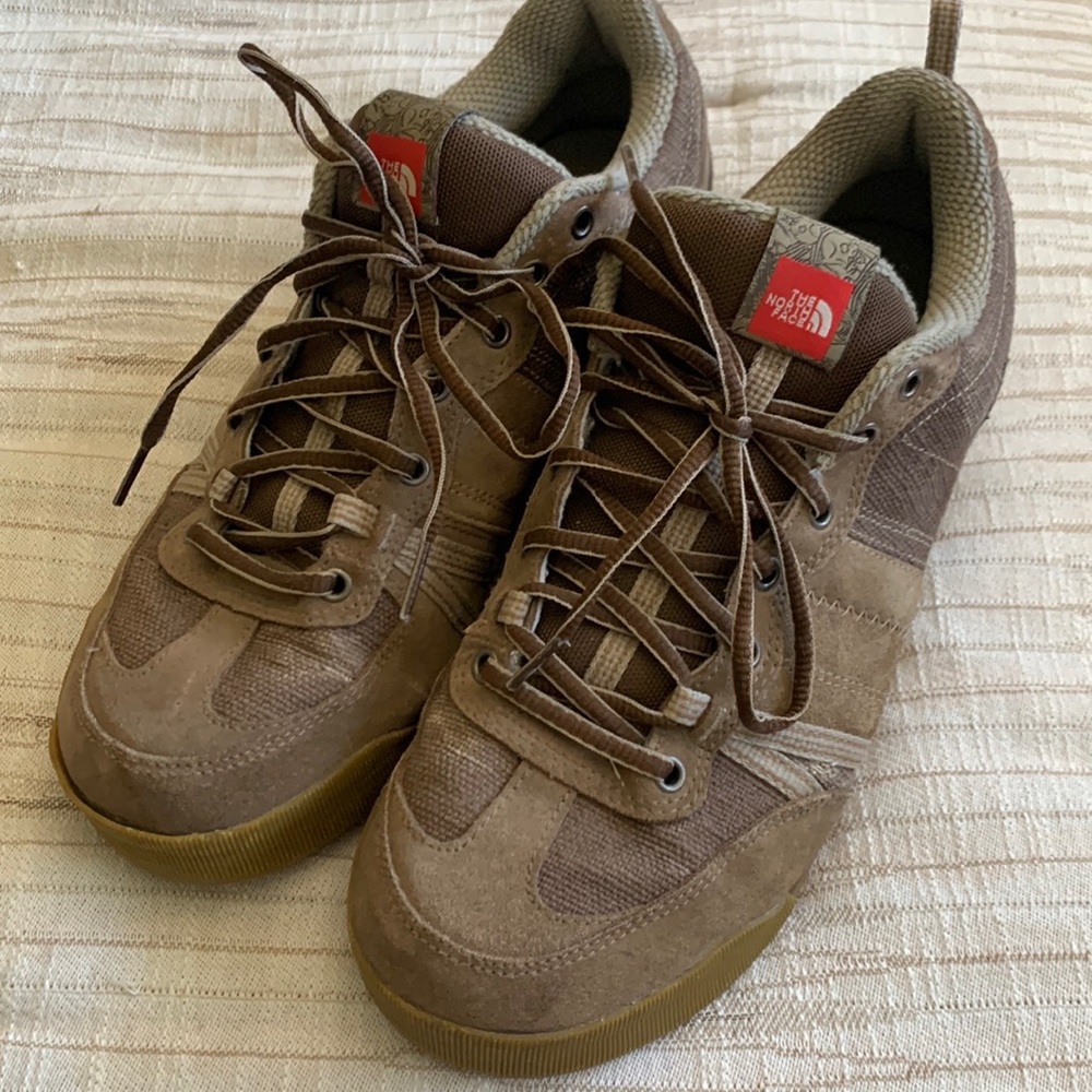 the north face men shoes hiking size 10 brown excellent condition barely worn